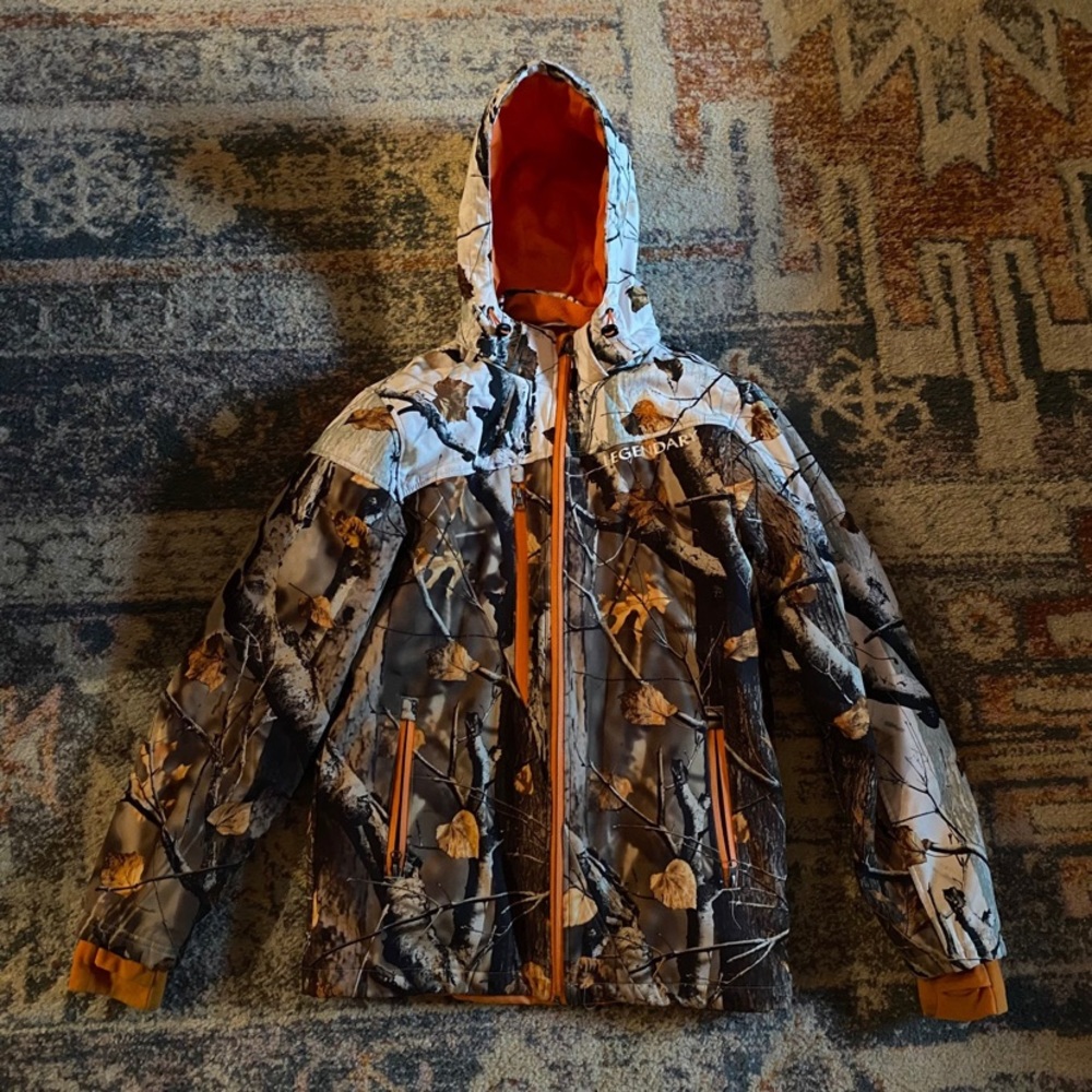 Women’s Men’s Unisex Hunting Camo Legendary Whitetails Insulated Coat Jacket SM